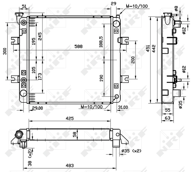 Comprar 52241 NRF Radiador de auto