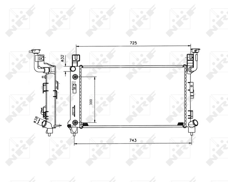 Comprar Radiador de refrigeración del motor Chrysler Voyager I  a bajo precio