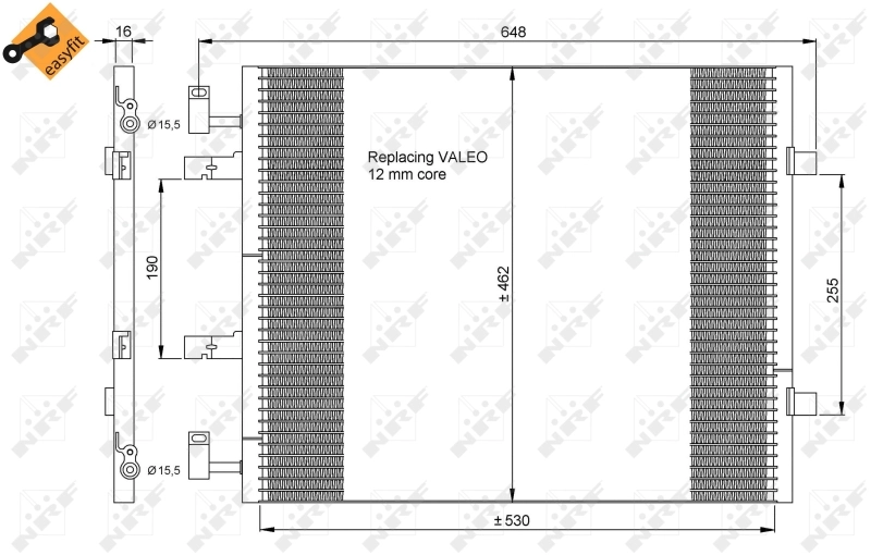 Comprar 35845 NRF Condensador de aire acondicionado
