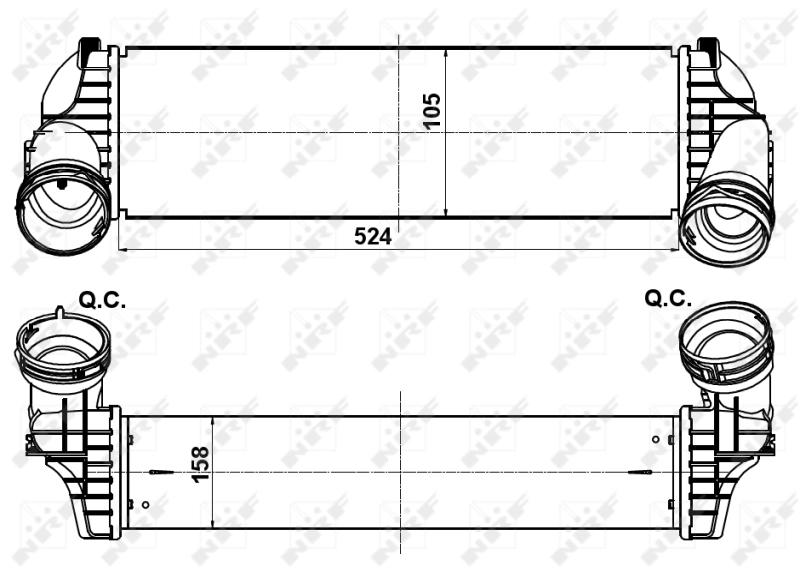Intercooler 30359 NRF