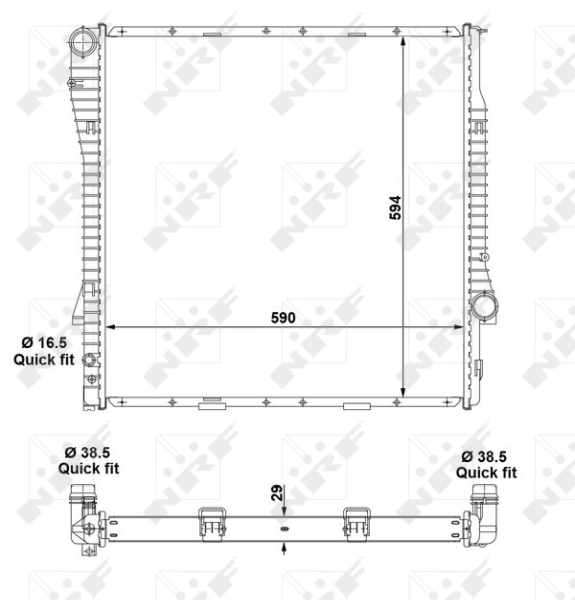 Radiador 55329 NRF