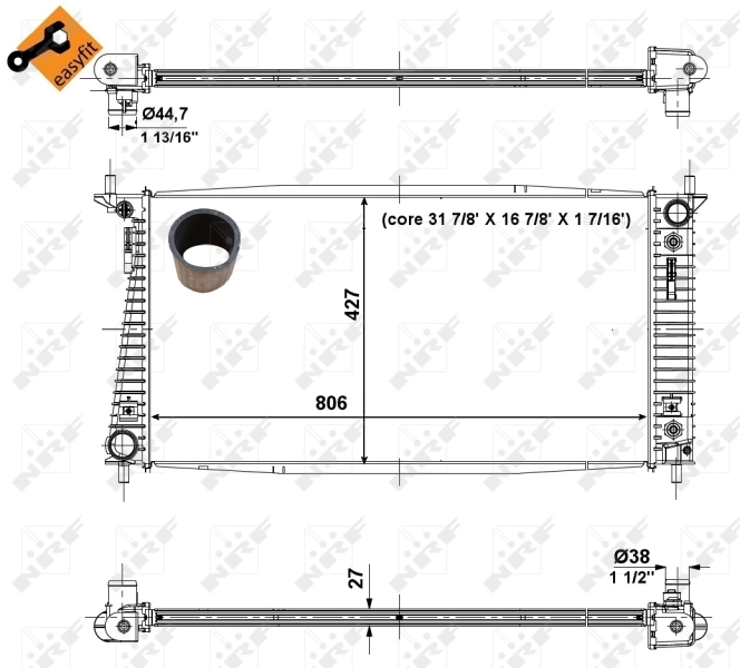 Radiador 56036 NRF