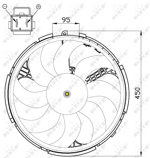 Ventilador de radiador NRF 47507 precio, desde 46,46 EUR