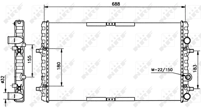 Comprar 52160 NRF Radiador de auto