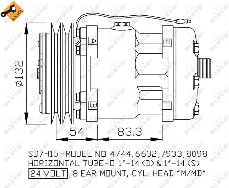 Compresor de ac NRF 32135