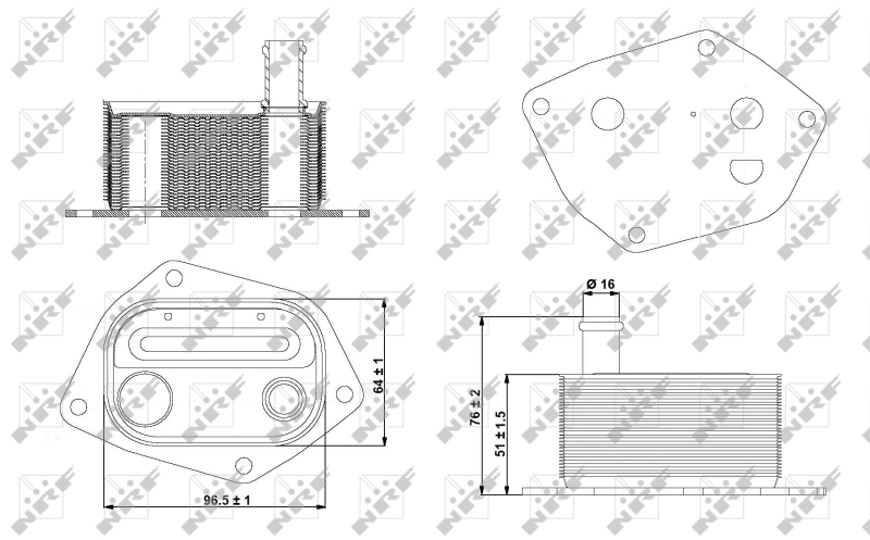 Radiador de aceite 31298 NRF