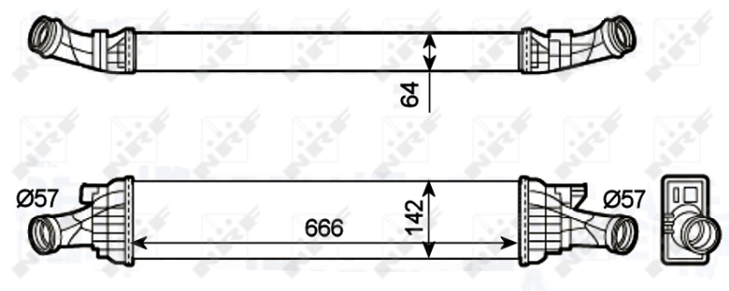 Intercooler 30289 NRF