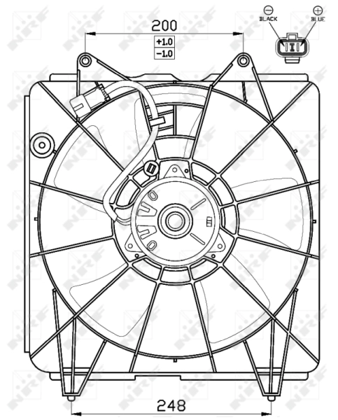 Ventilador, refrigeración motor NRF 47545 precio, desde 52,36 EUR