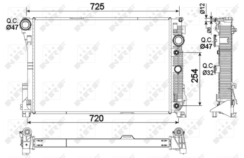 53968 NRF Refrigeración del motor