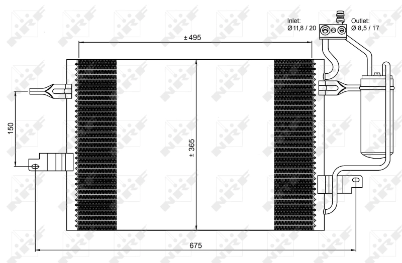 Aire acondicionado capacitor NRF 35599 precio, desde 77,18 EUR