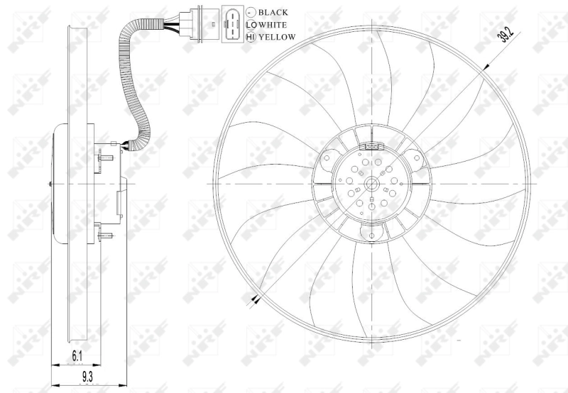  Ventilador del motor Skoda Fabia 2