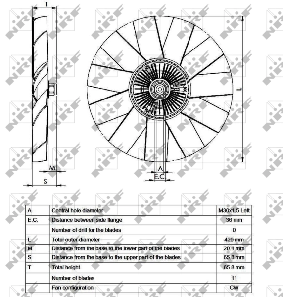 Comprar 49542 NRF Embrague viscoso de ventilador