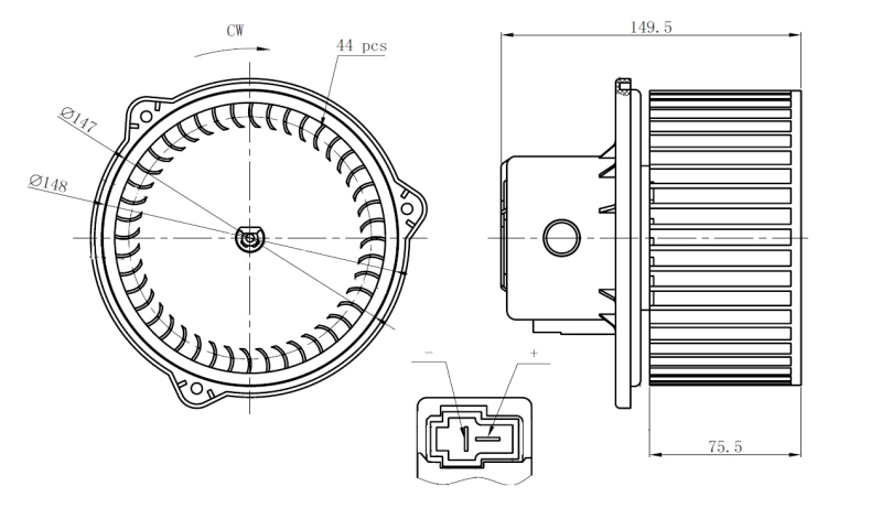 4025NU1 Polcar Ventilador de habitáculo