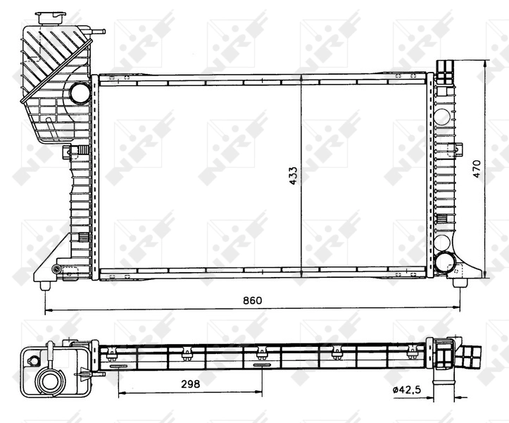 Radiador 50557 NRF