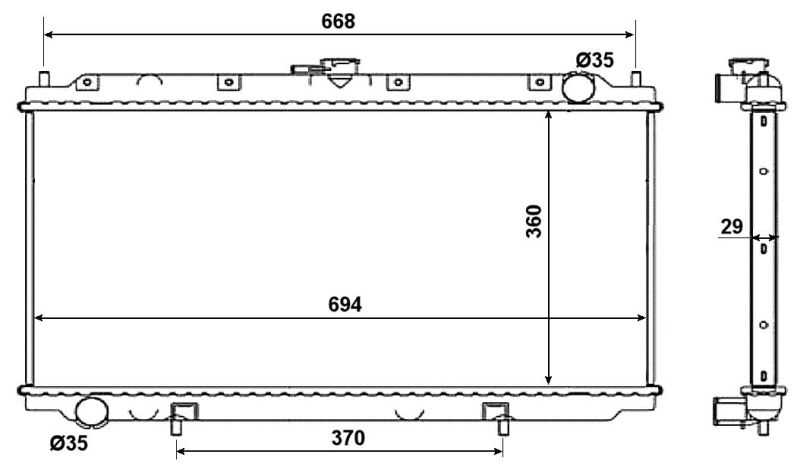 Radiador 53019 NRF