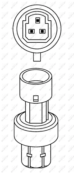 Sensor de presion de aire acondicionado 38943 NRF