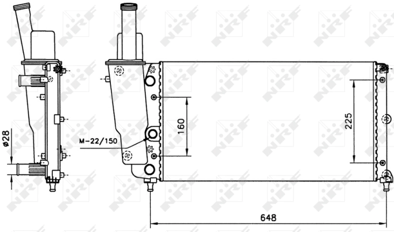 Comprar 58072 NRF Radiador de auto