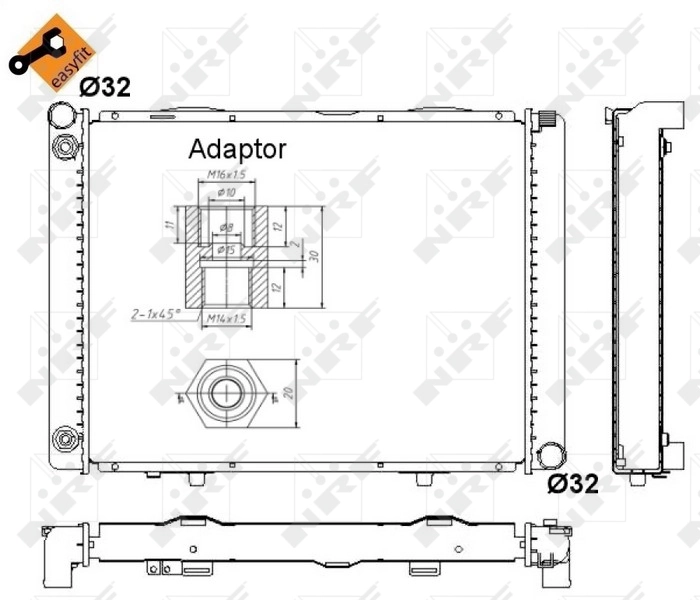 52023 NRF Refrigeración del motor