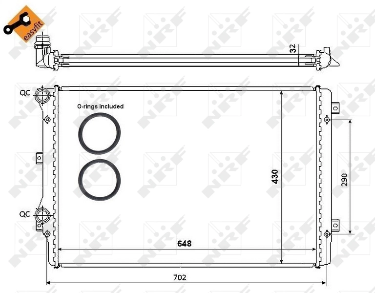 Comprar 53816 NRF Radiador de auto