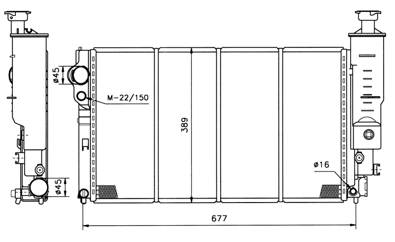 Radiador 50400 NRF