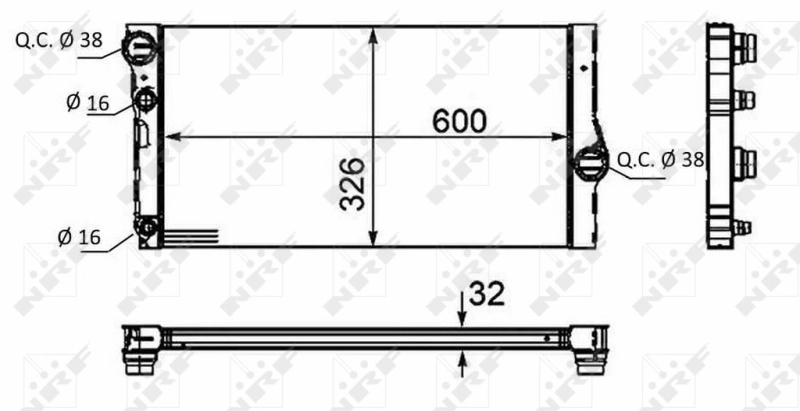 Comprar 58466 NRF Radiador de auto