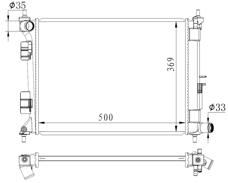 Radiador de água Hyundai I20 ACTIVE