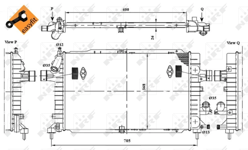 Radiador 53415 NRF