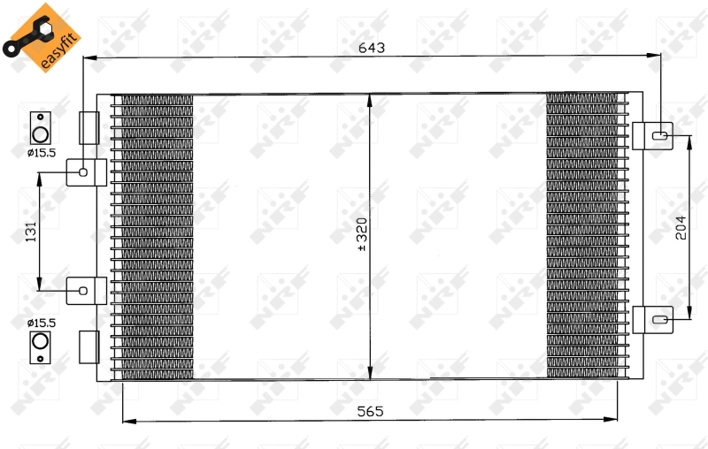 Comprar 35442 NRF Condensador de aire acondicionado