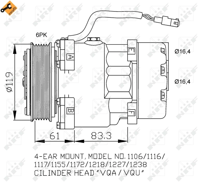  Compresor de aire acondicionado Citroen Xsara 