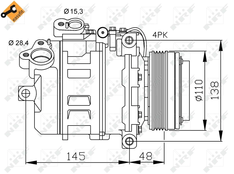 Comprar 32465 NRF Compresor de aire acondicionado coche