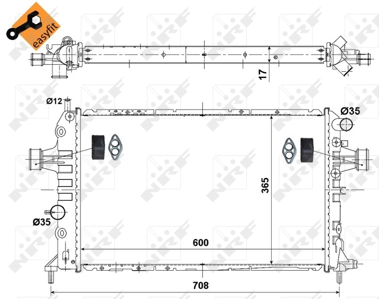 Comprar 53441 NRF Radiador de auto