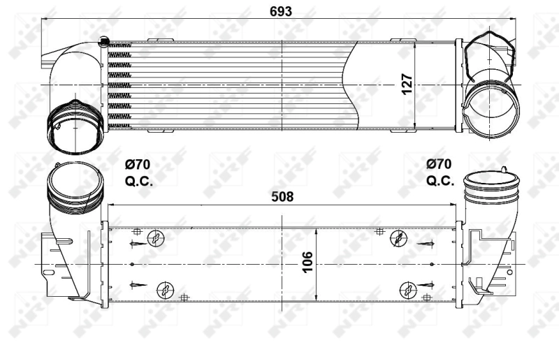 Comprar 30386 NRF Turbo intercooler