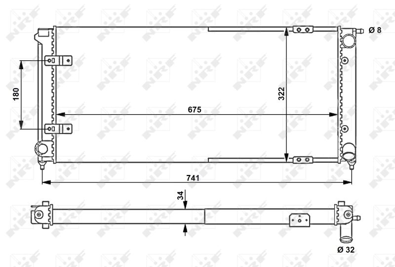 Comprar 58712 NRF Radiador de auto