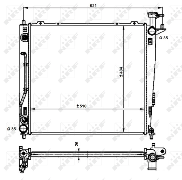 59201 NRF Refrigeración del motor