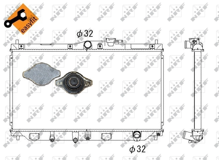 Comprar Radiador de refrigeración del motor Honda Accord IV CB3, CB7 a bajo precio