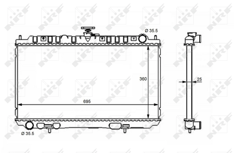 Comprar 53388 NRF Radiador de auto