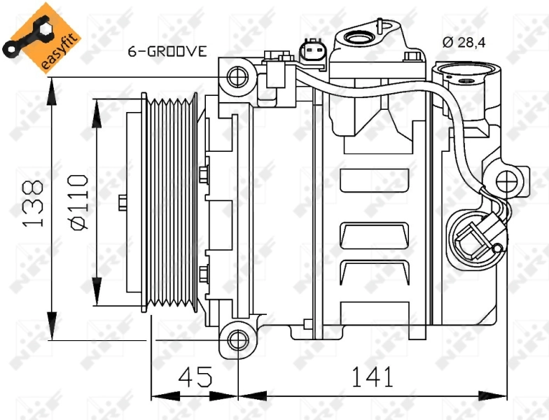Compresor de ac VAG 4472208221