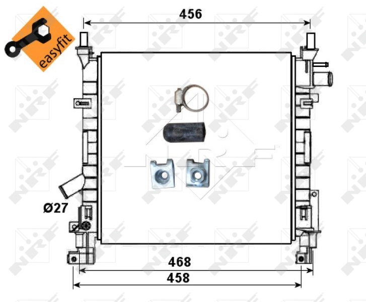 Radiador 53651 NRF