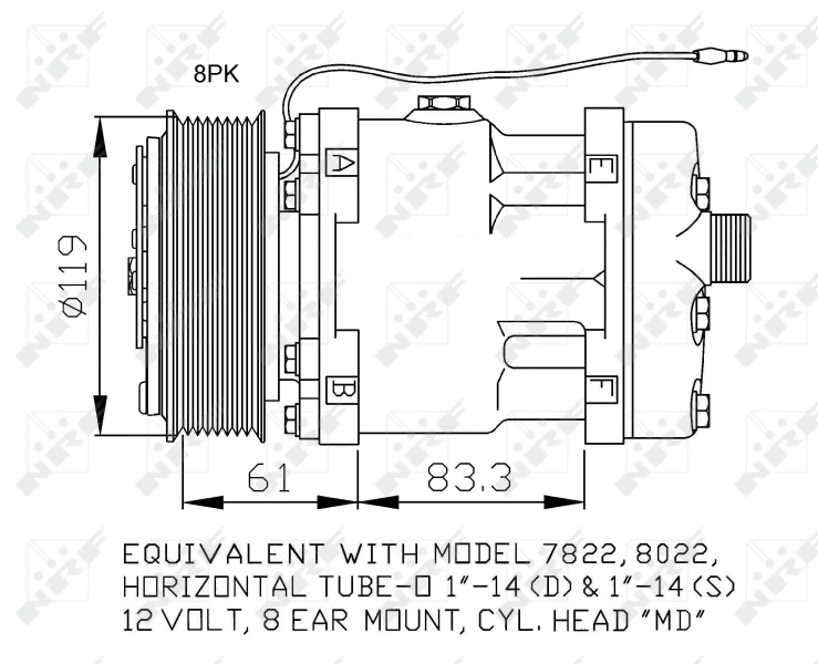 Compresor de ac NRF 32874