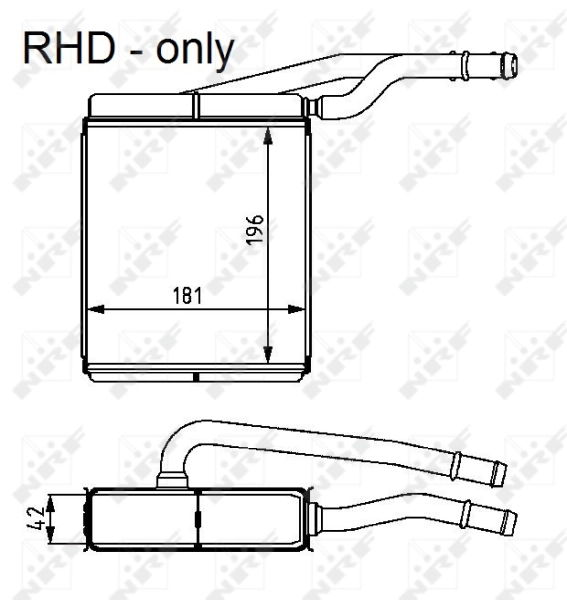 Radiador de calefacción NRF 54226 precio, desde 52,51 EUR