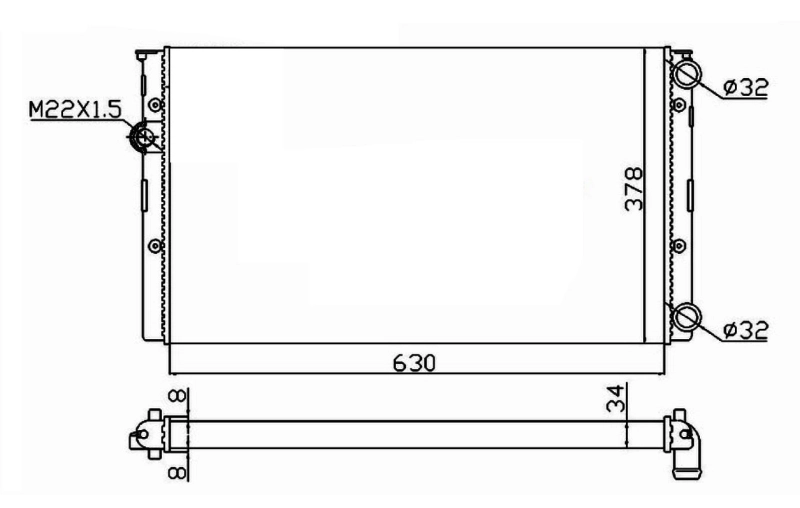 Radiador 50455 NRF