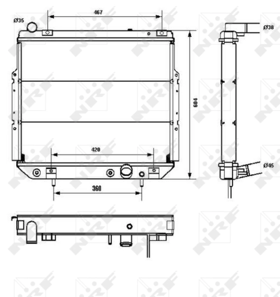 52232 NRF Refrigeración del motor