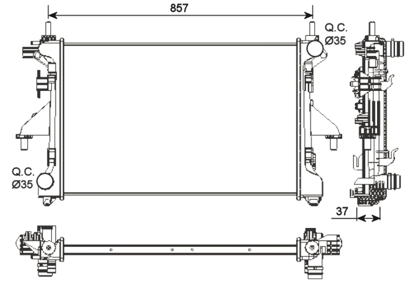Comprar 54202 NRF Radiador de auto
