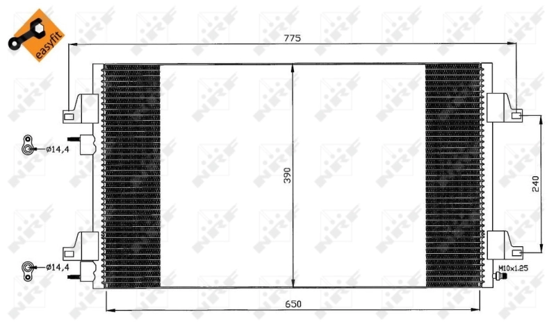Comprar 35447 NRF Condensador de aire acondicionado