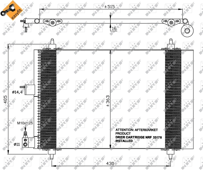 Condensador NRF 35414