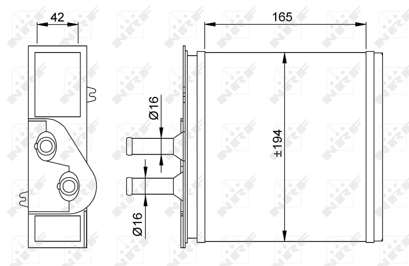 Radiador interior para Fiat Punto I 176