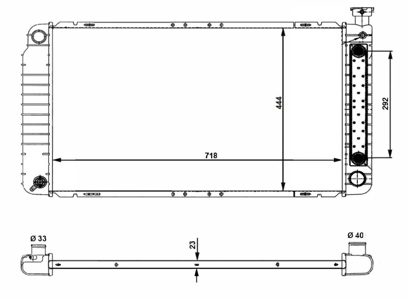 Radiador 56012 NRF
