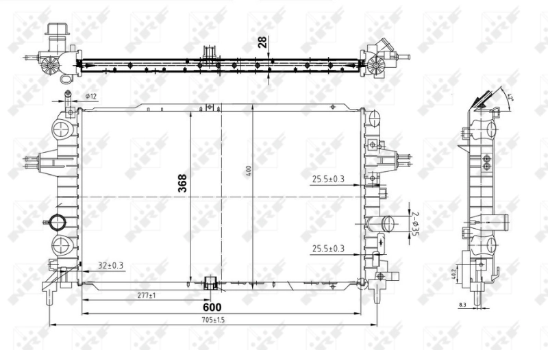 Radiador 50143 NRF