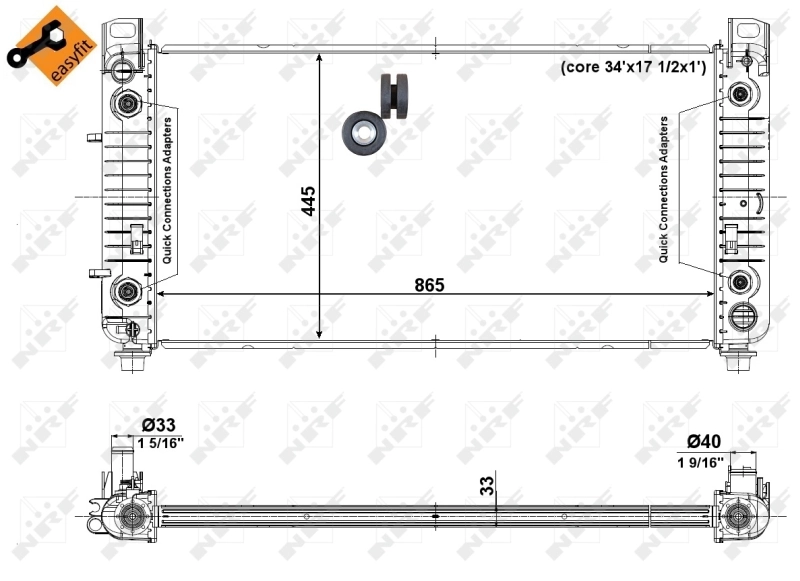 Radiador 56008 NRF