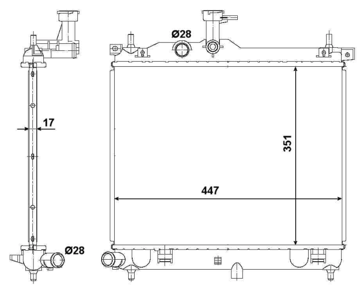 Comprar 53029 NRF Radiador de auto